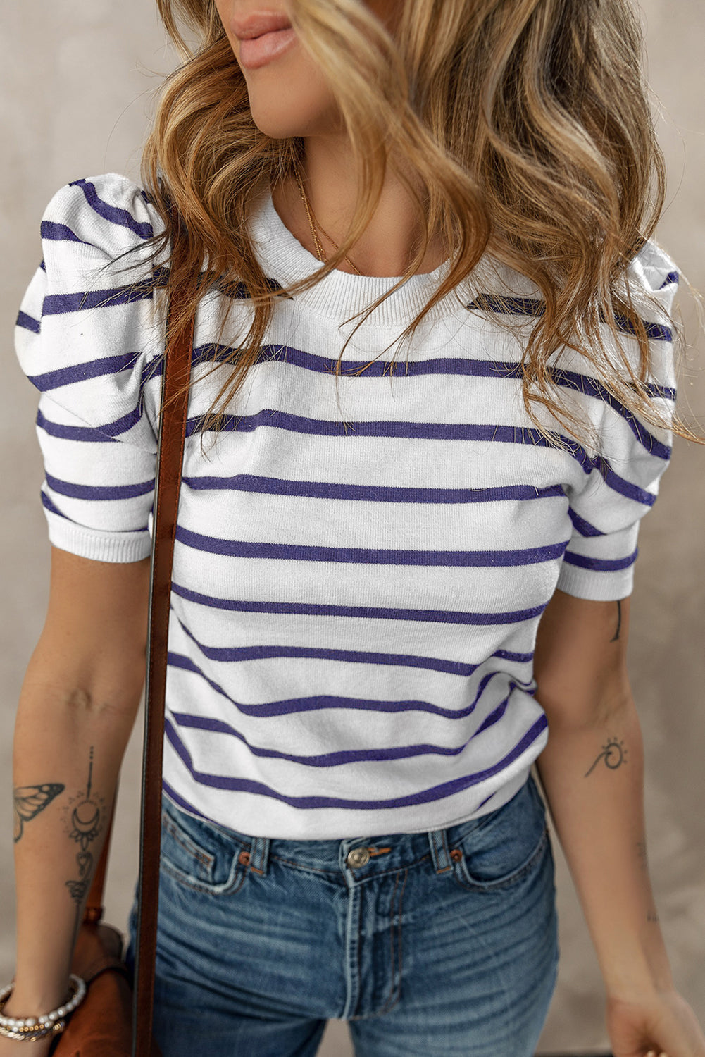 Stripe Ribbed Blouse June.