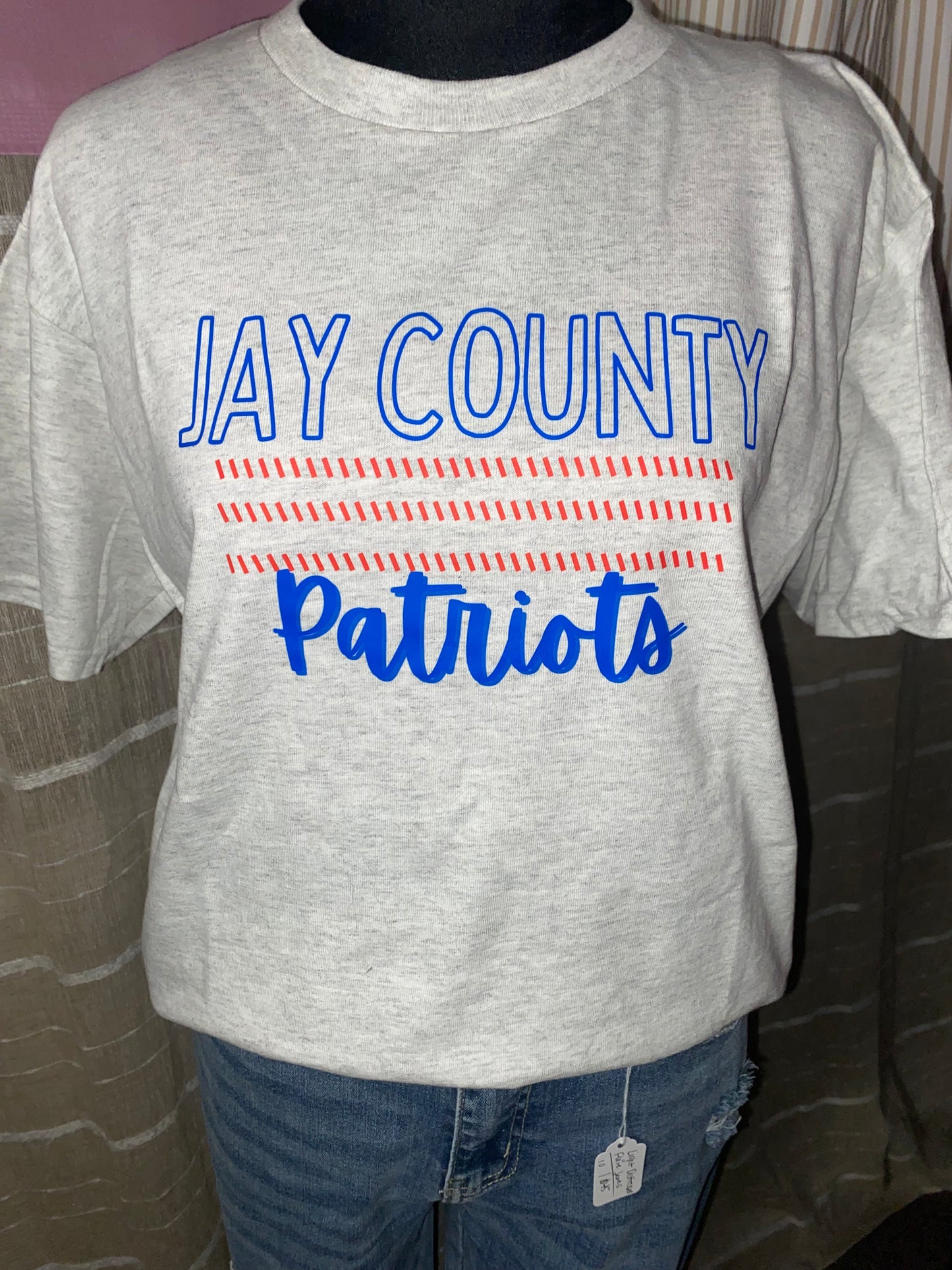 Jay County Patriots (dashes) Youth Tee INS