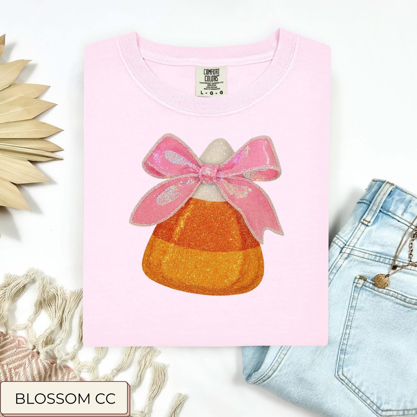 Candy Corn Bow tee CC (Pre-Order)