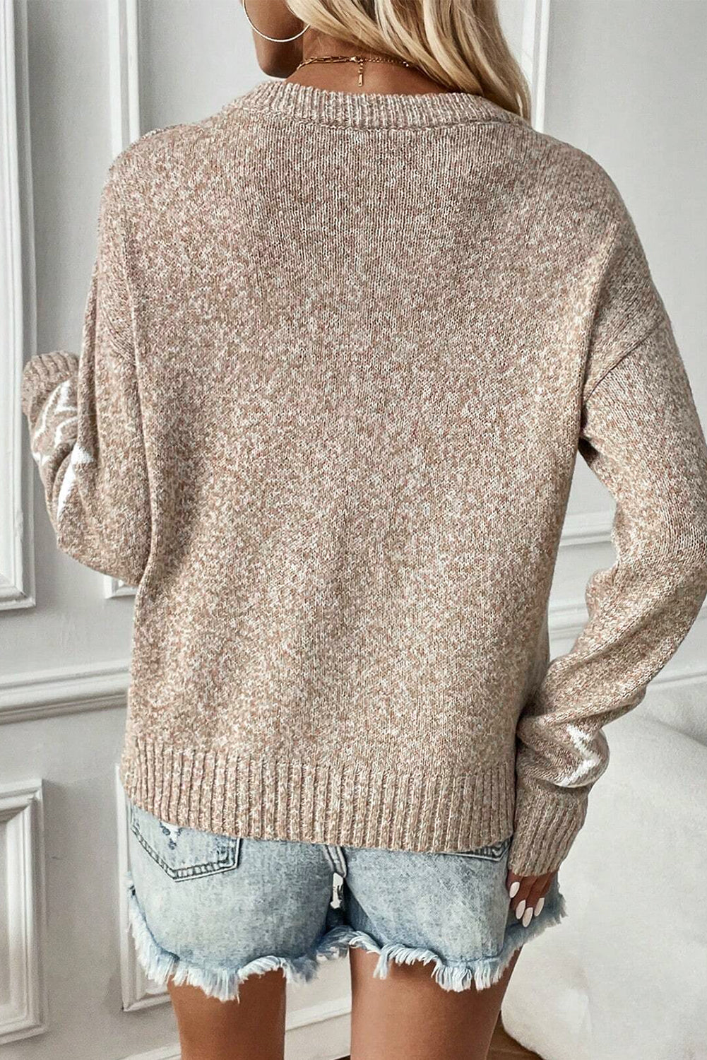 Khaki Star Sweater LT