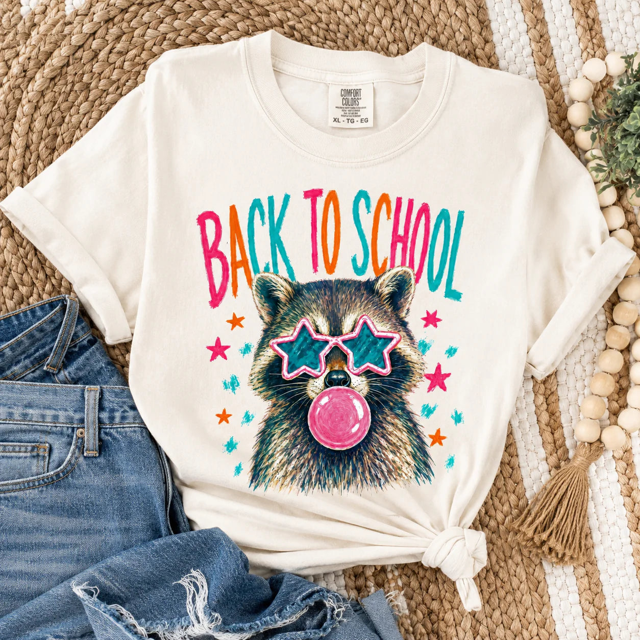 Back To School Raccoon Tee (Pre-Order)