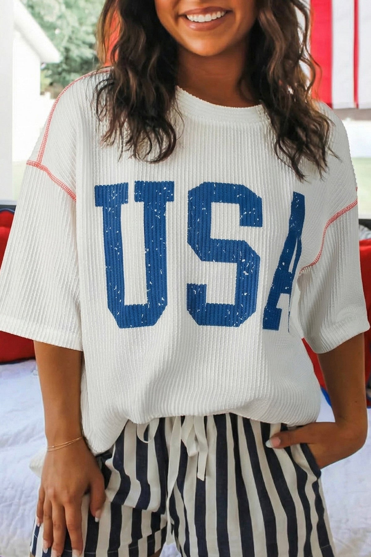 USA Ribbed Top INS