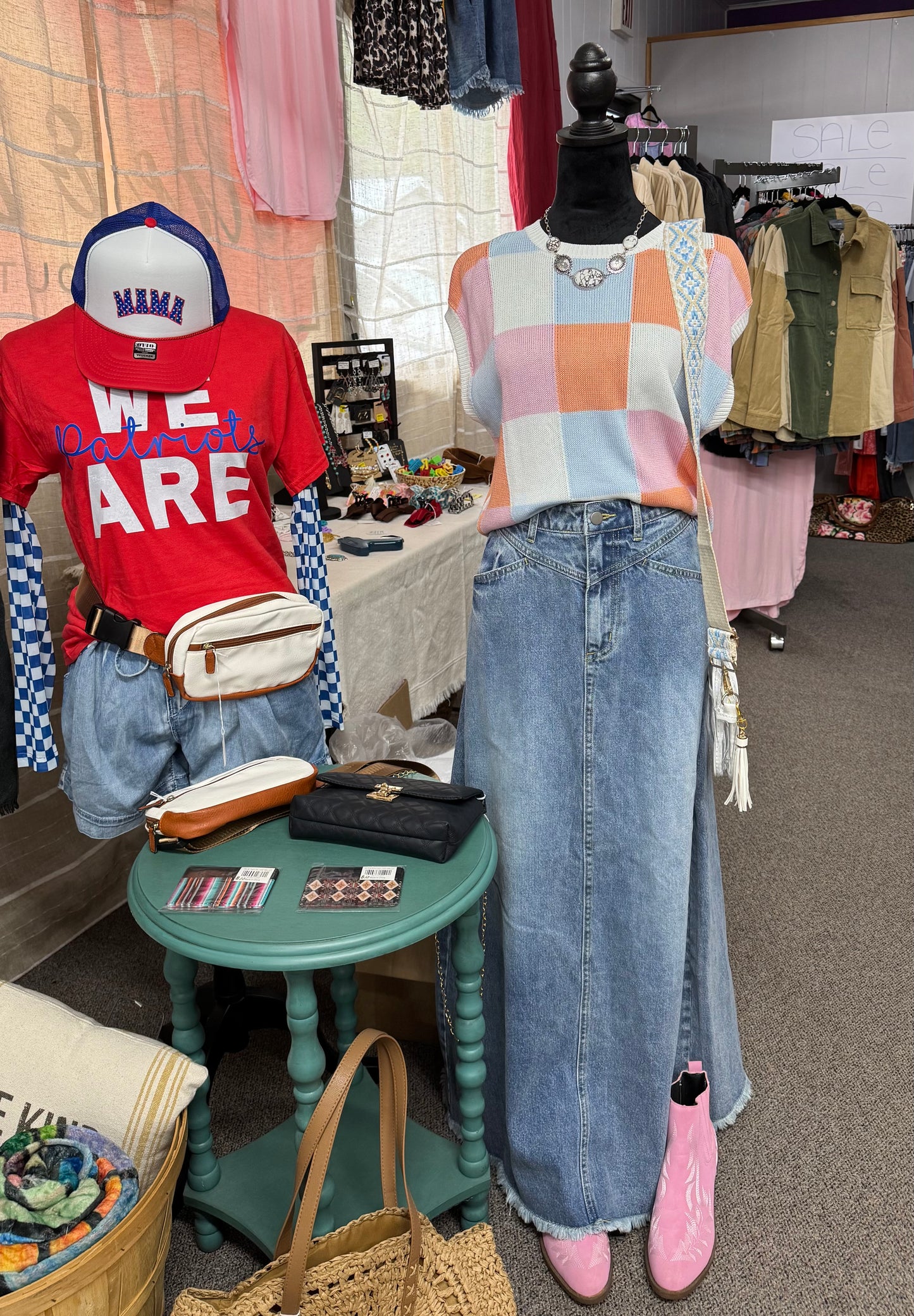 Denim Maxi Skirt INS