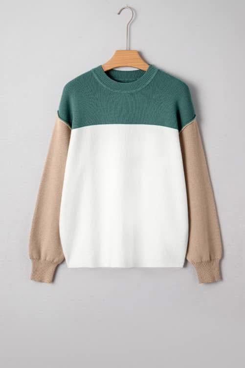 Colorblock Ribbed Sweater (Pre-Order)