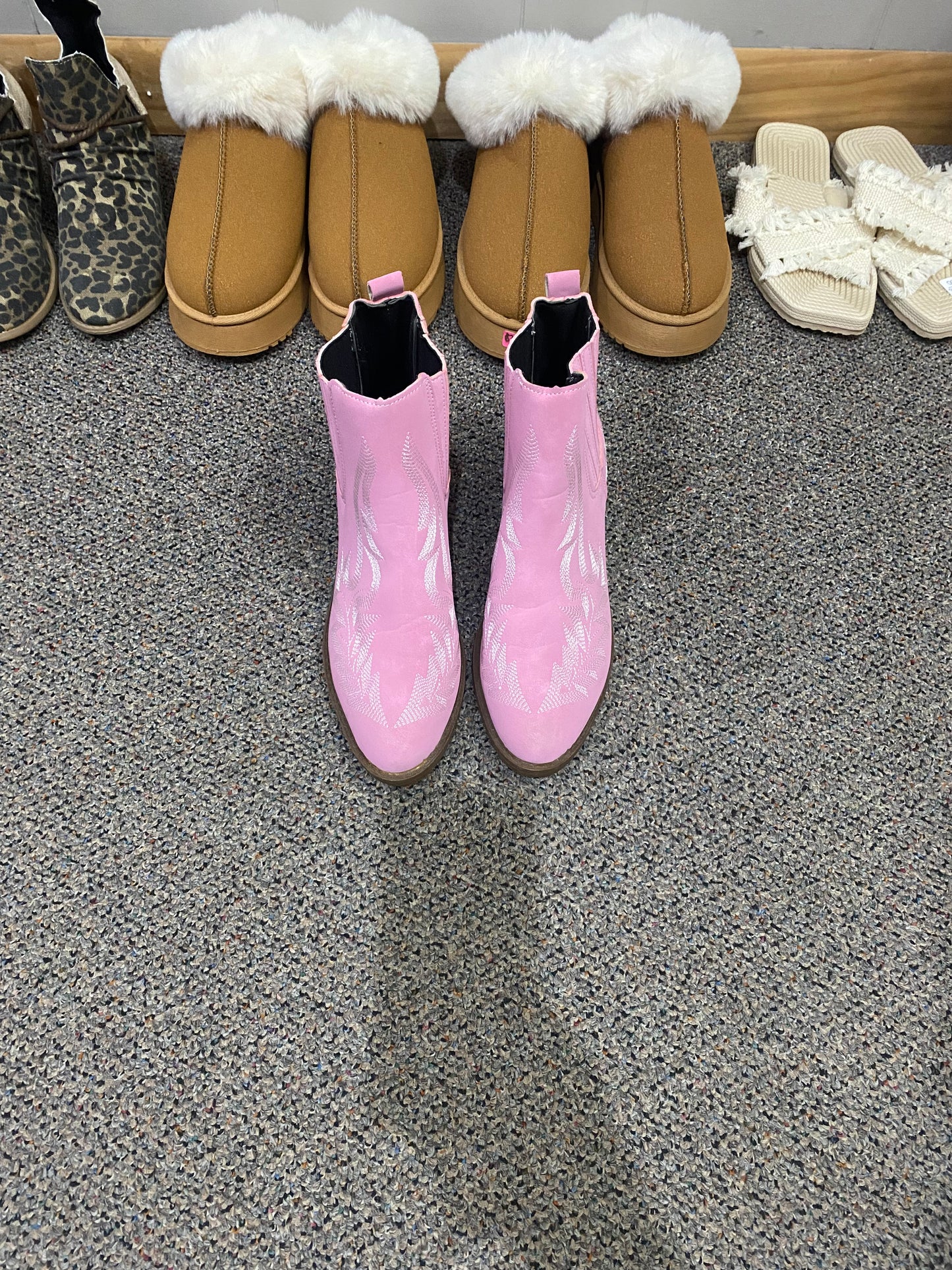 Pink cowboy booties INS