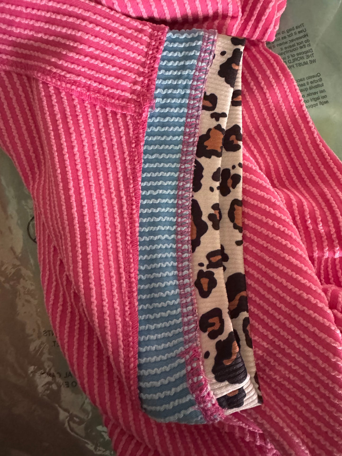 Rose Leopard Corded Short Sleeve INS