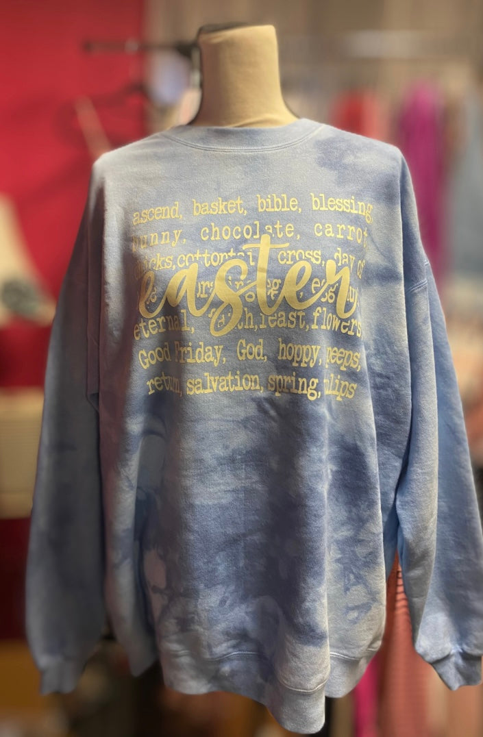 Easter words sweatshirt INS