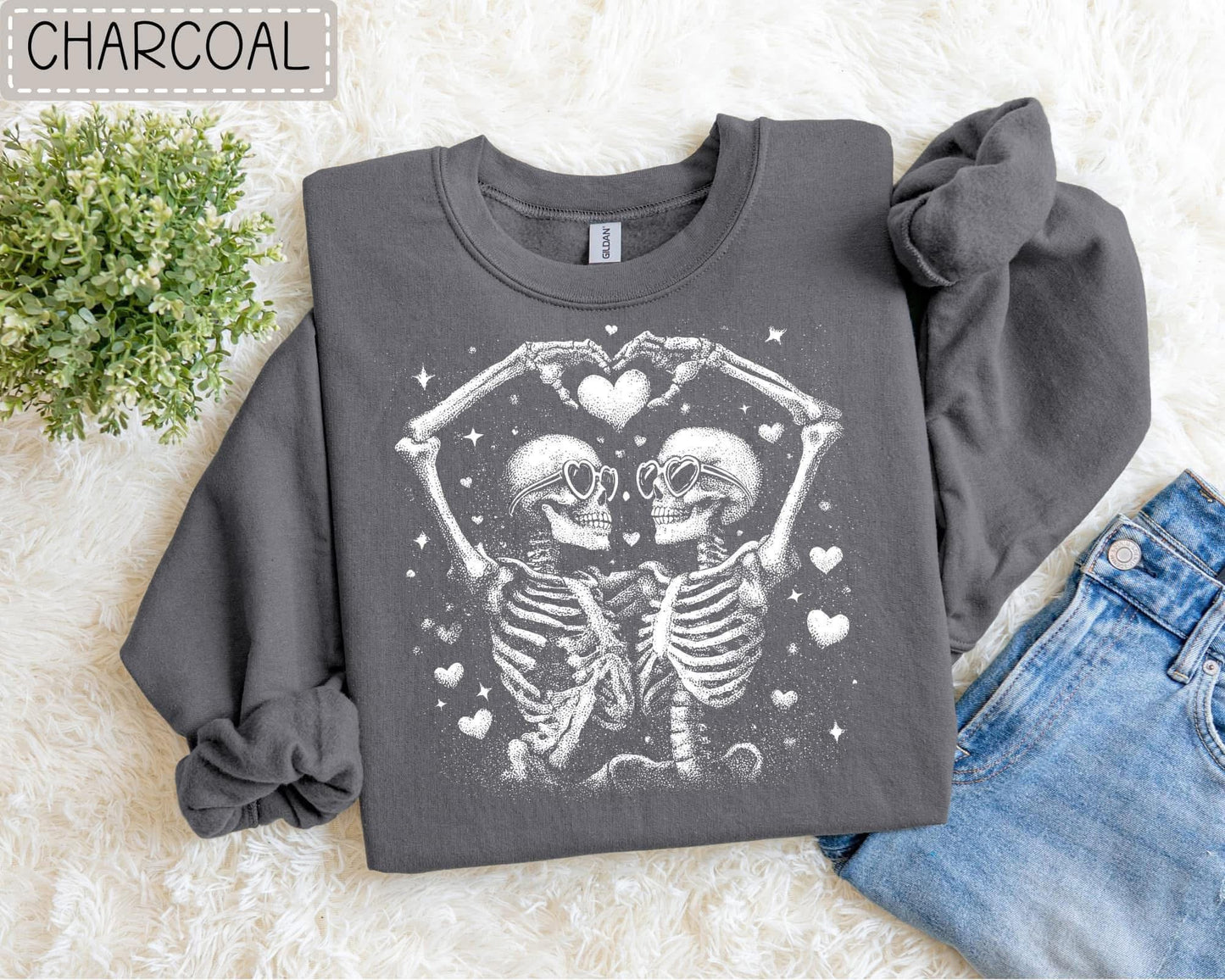Skeleton Heart Hands Sweatshirt (Pre-Order)