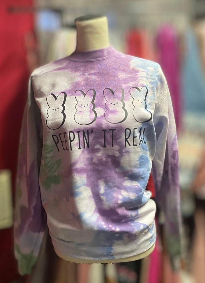 Peepin’ It Real Easter sweatshirt INS