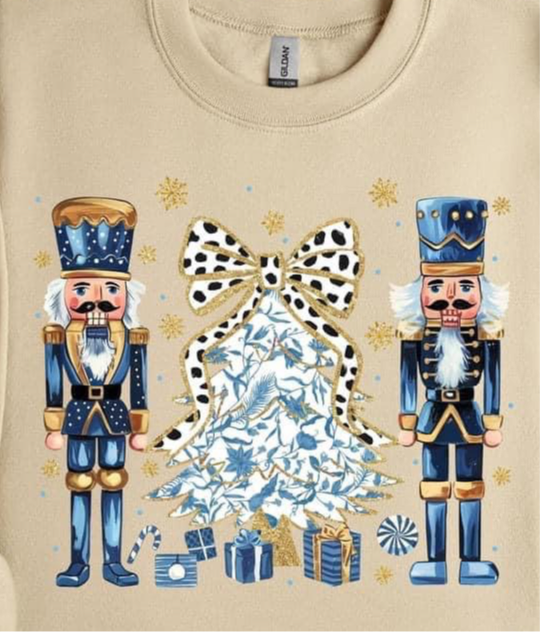 Blue Nutcrackers with Christmas Tree Tee INS