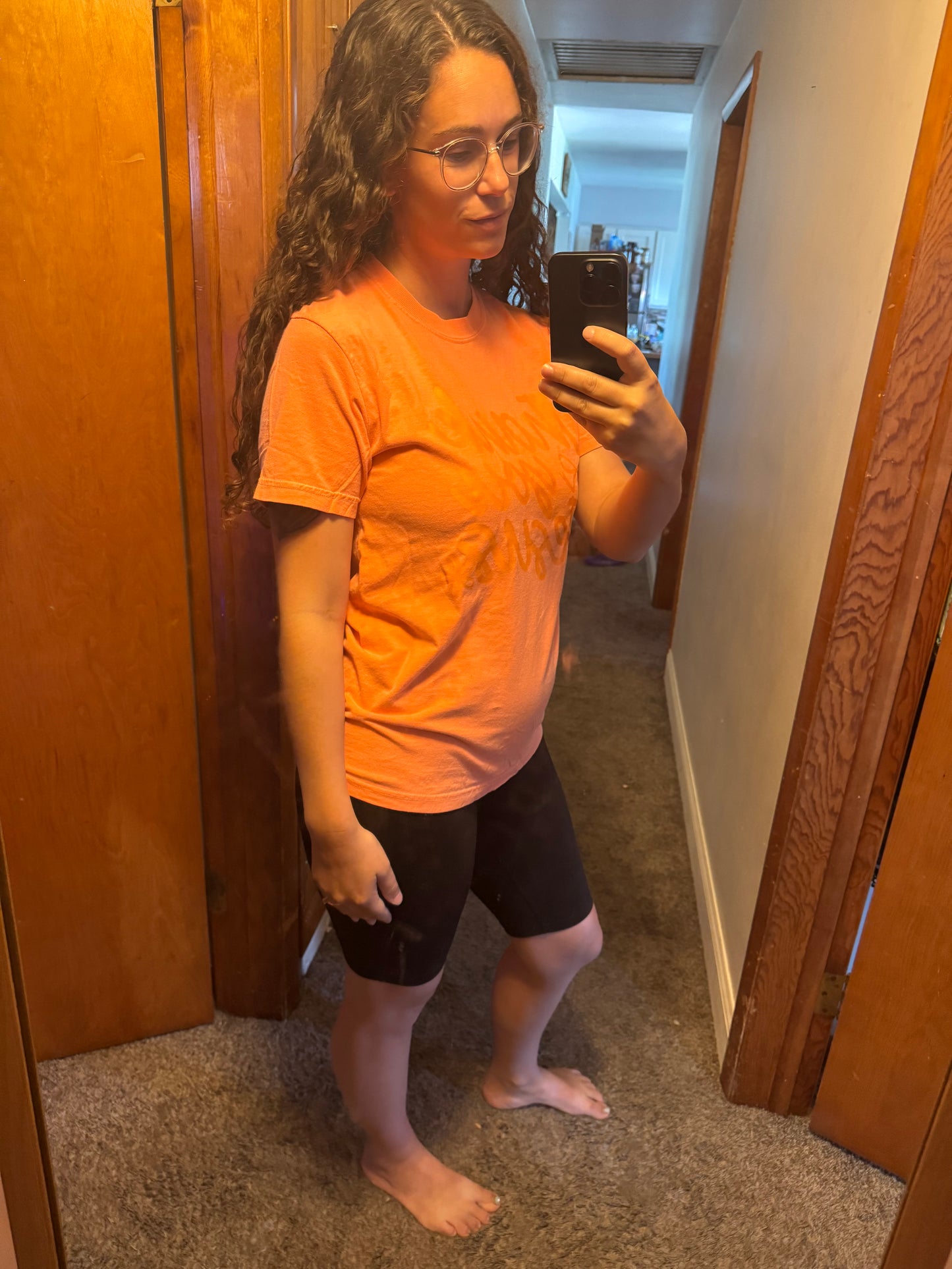 Orange Thank you Jesus Tee INS