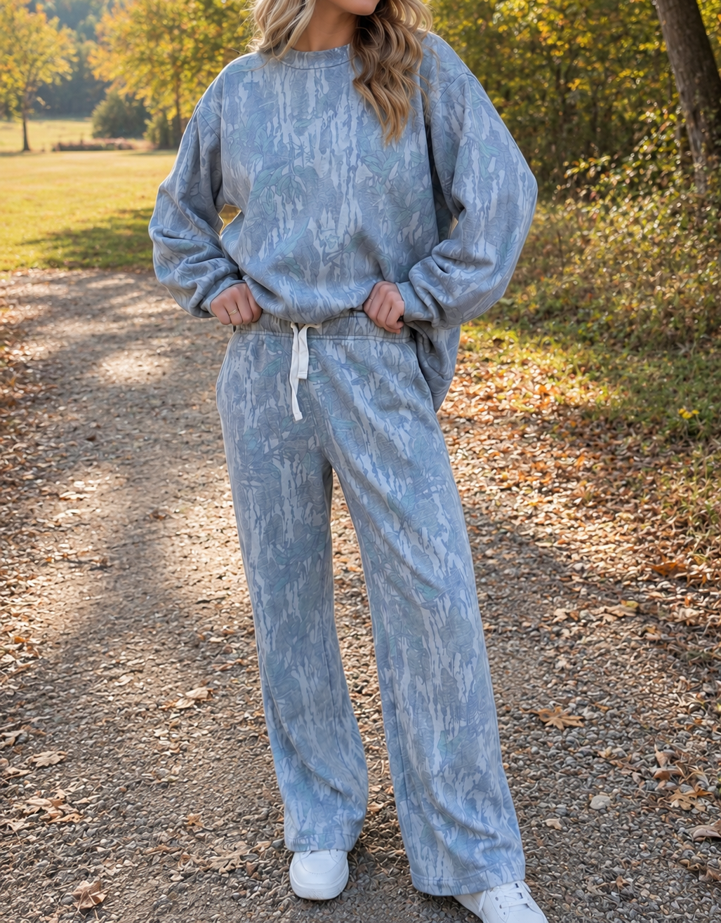 Camo Loose Pullover Set RTS