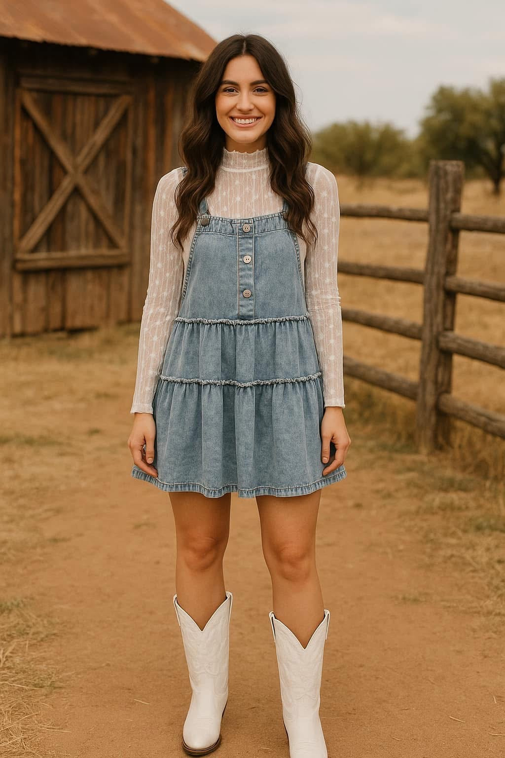 Light Wash Denim Dress (Pre-order)