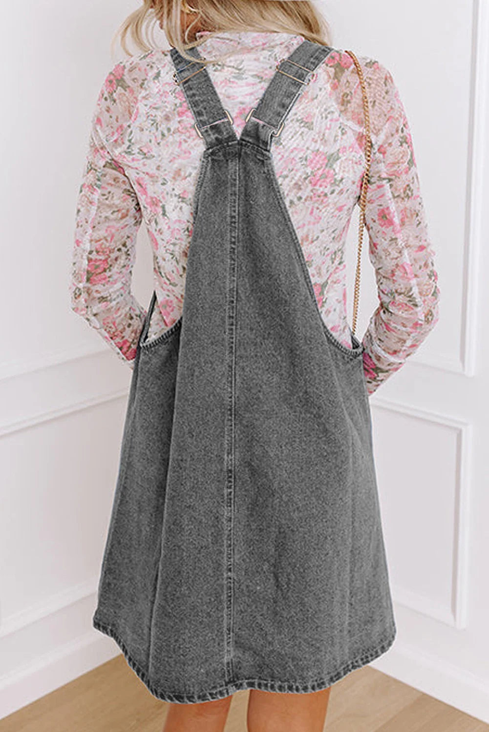 Grey Overall Dress INS