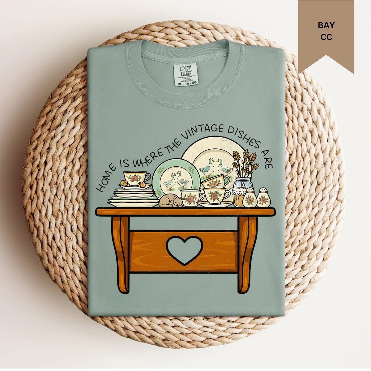 Home Is Where The Vintage Dishes Are Tee (pre-order)
