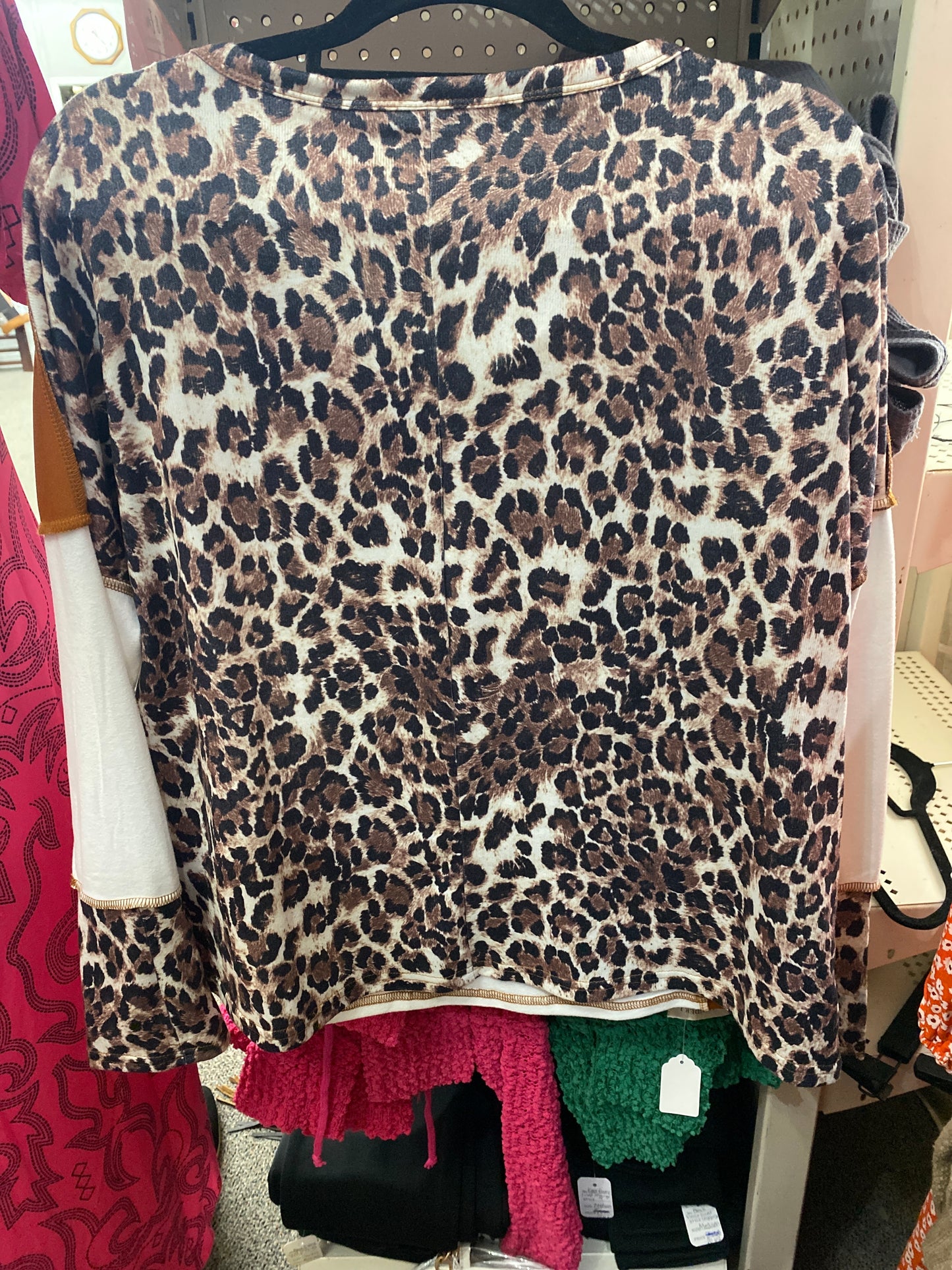 Leopard Colorblock Top INS