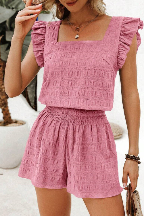 Textured Shirred Set