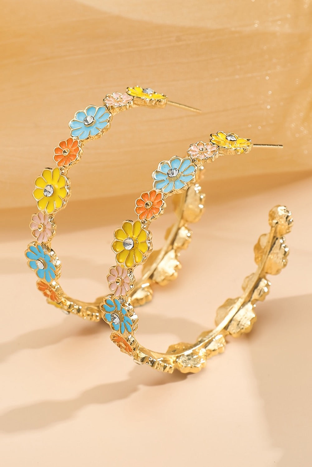 Flower Hoop Earrings LT