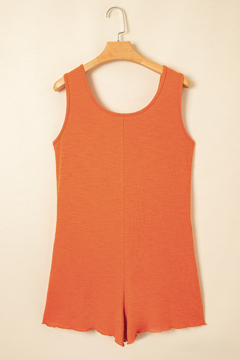 Orange Button Romper LT