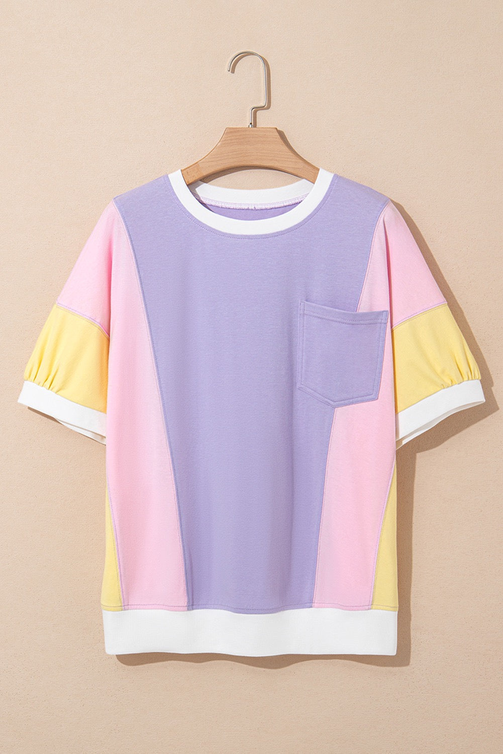 Purple Patchwork Oversized T LT