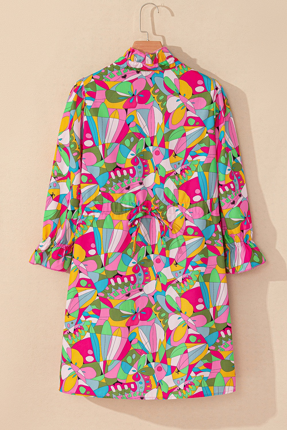 Abstract Button Up Dress LT
