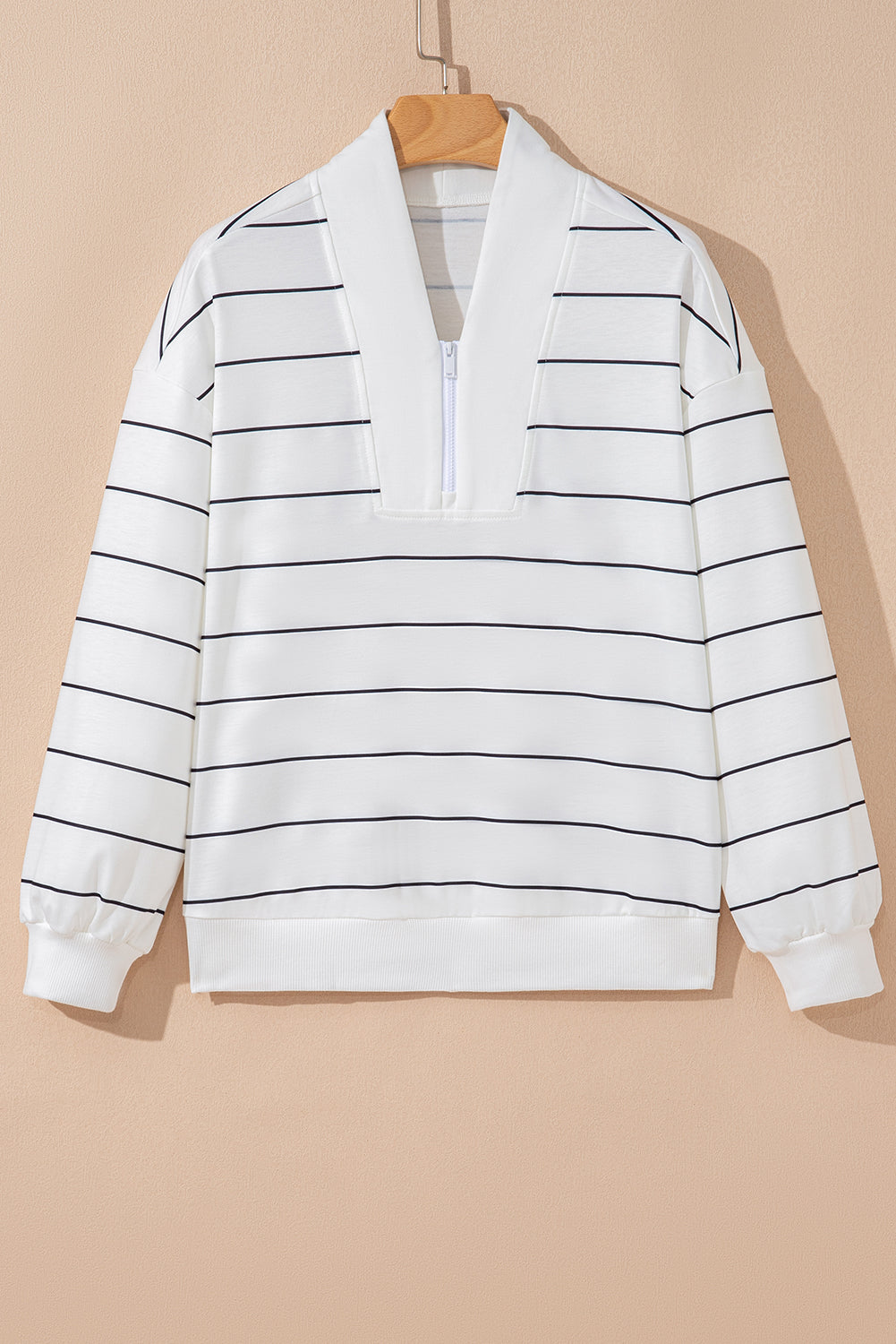 Striped Zip Up Top August.