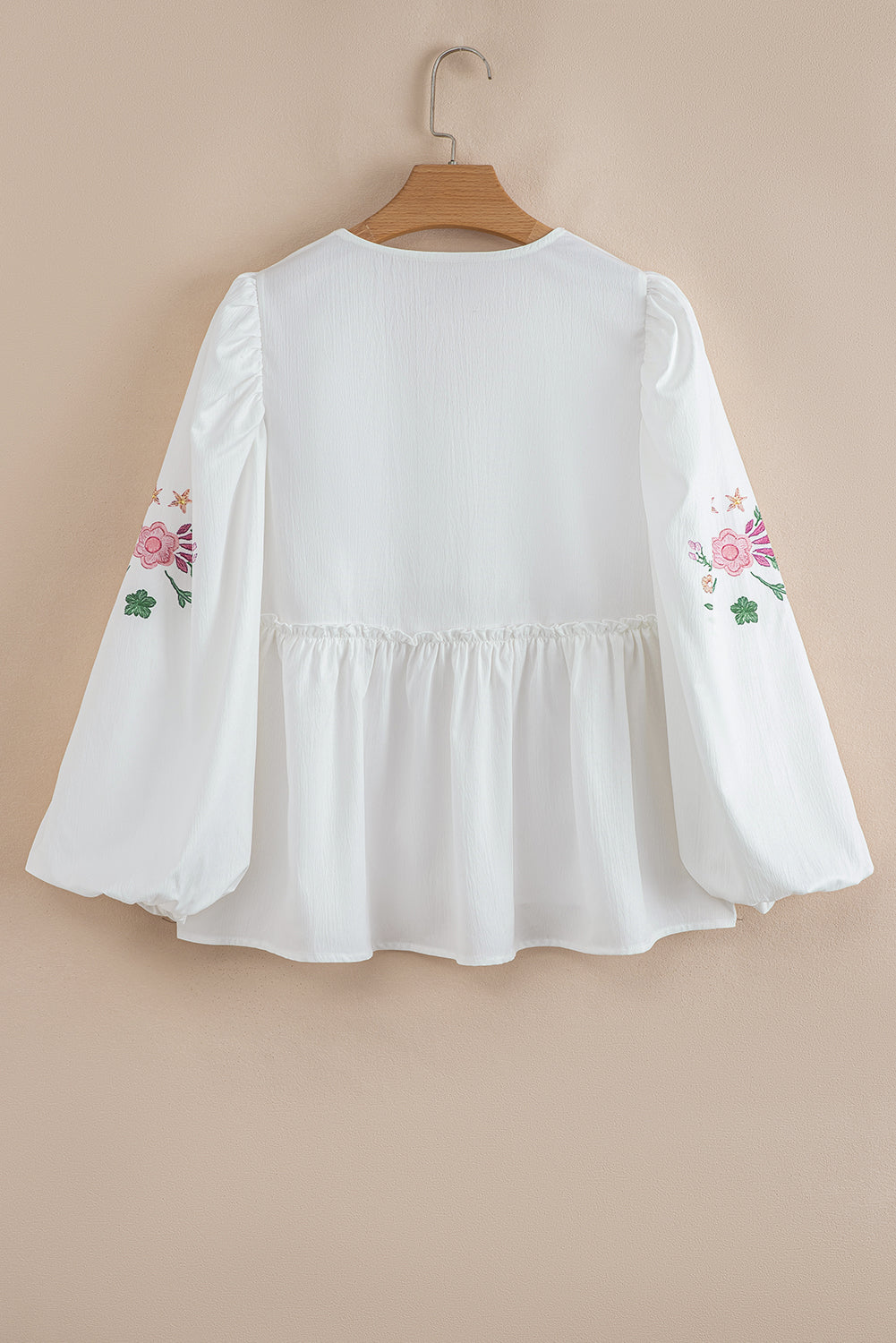 White Flower Babydoll Blouse August.