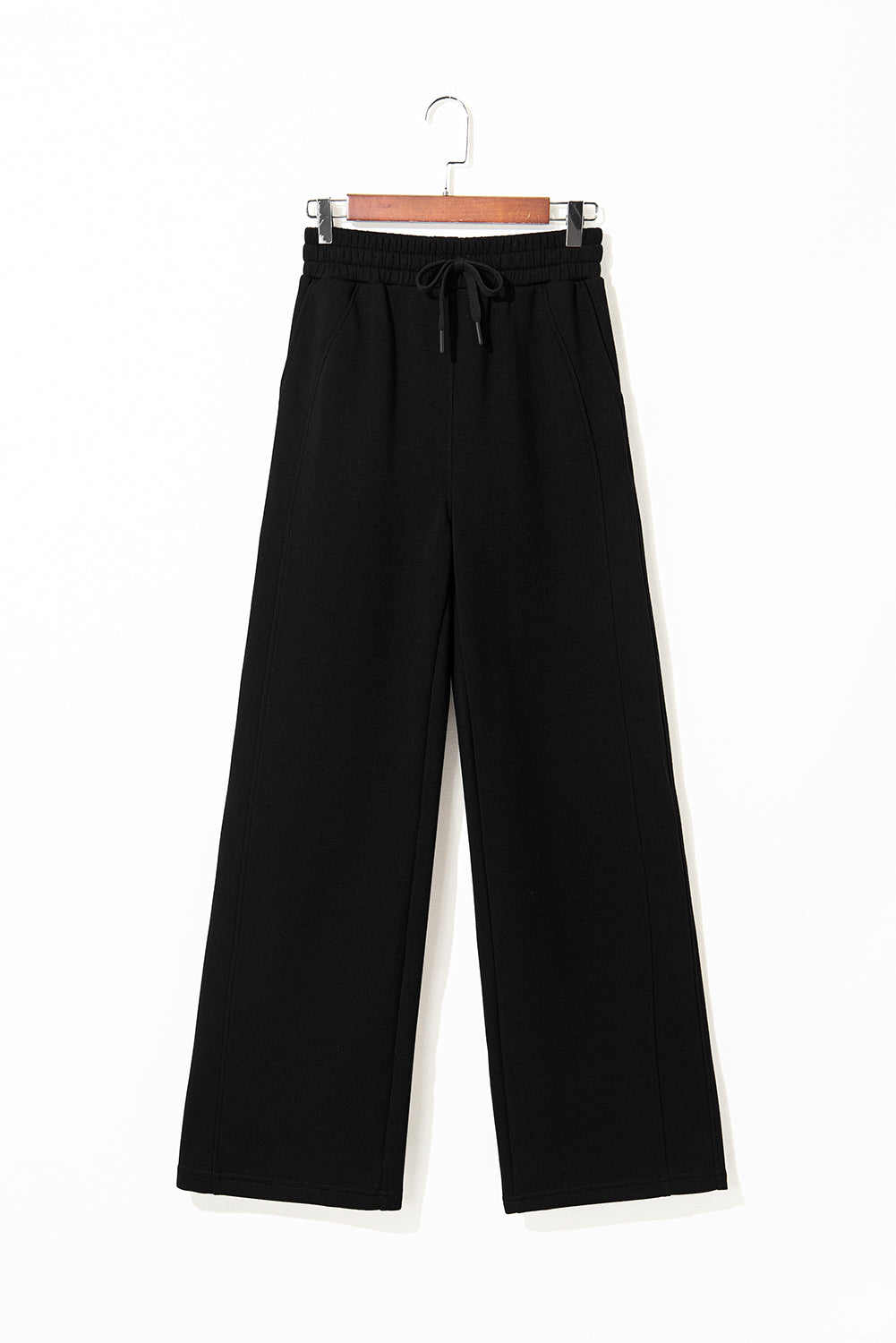 Black Scuba Drawstring Pants LT