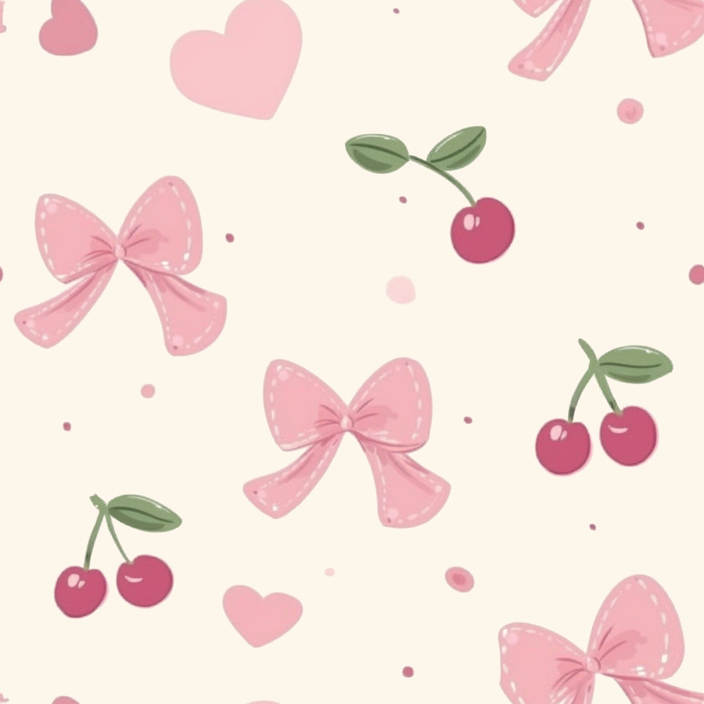 Beige Bow Fruit Pajamas June.