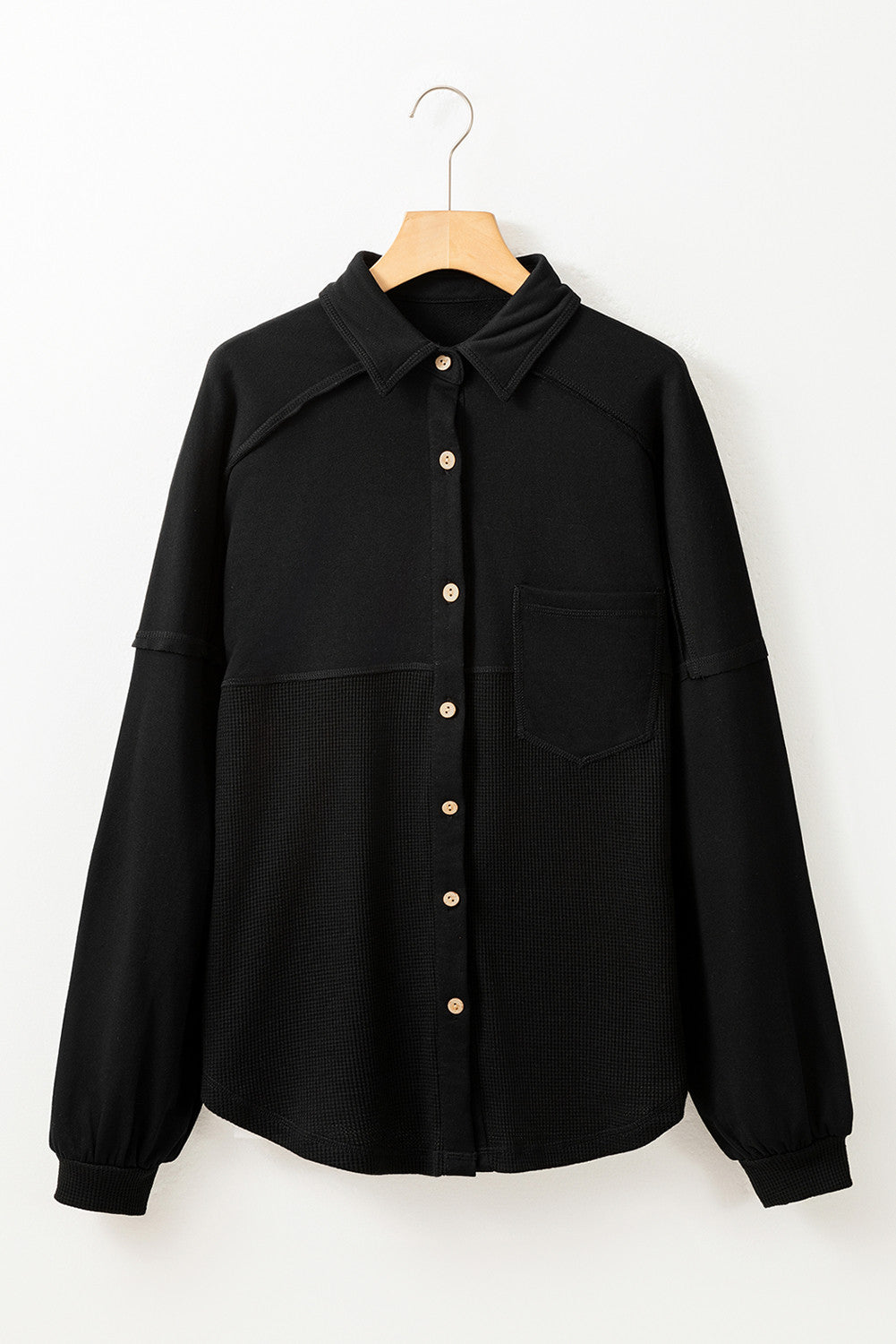 Waffle Knit Shacket RTS