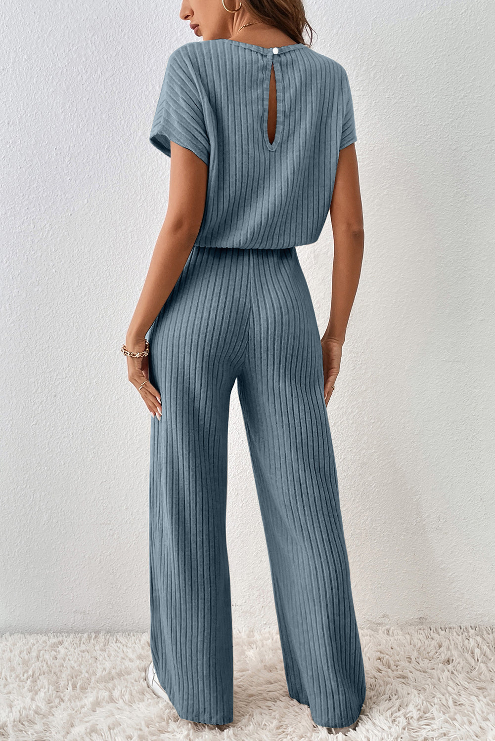 Ribbed Keyhole Jumpsuit LT