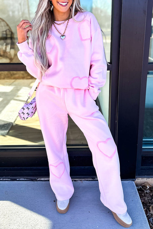 Pink Heart Casual Set LT