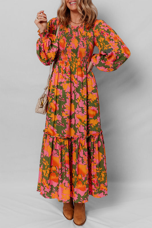 Orange Floral Maxi RTS