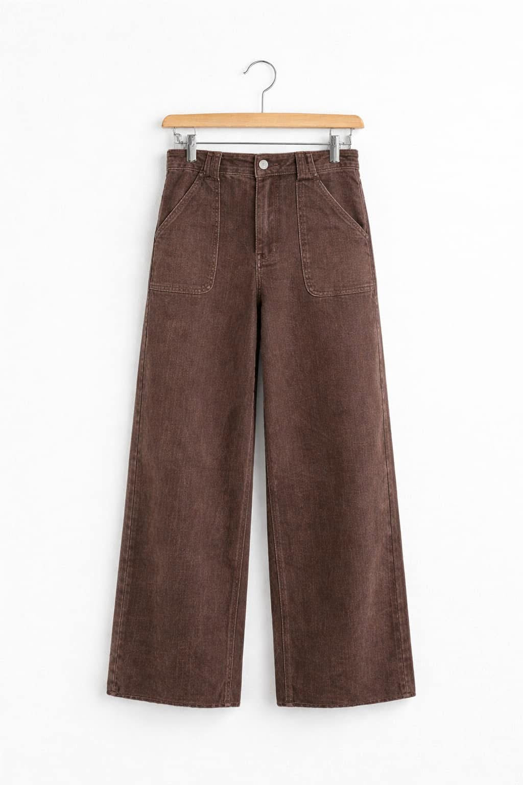 Brown Retro Loose Fit Jeans (Pre-Order)