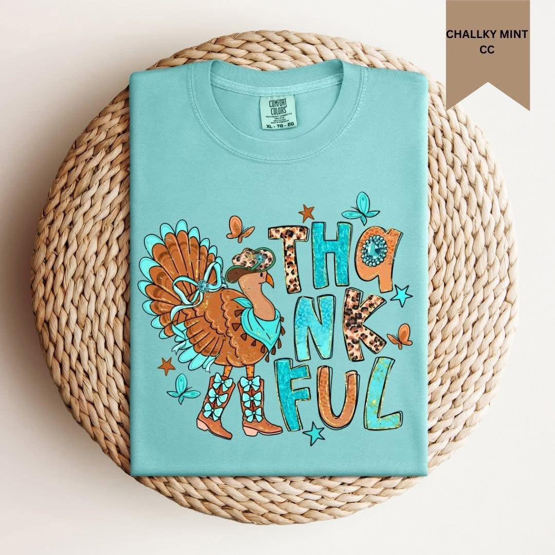 Thankful Leopard Turkey Tee (Pre-Order)