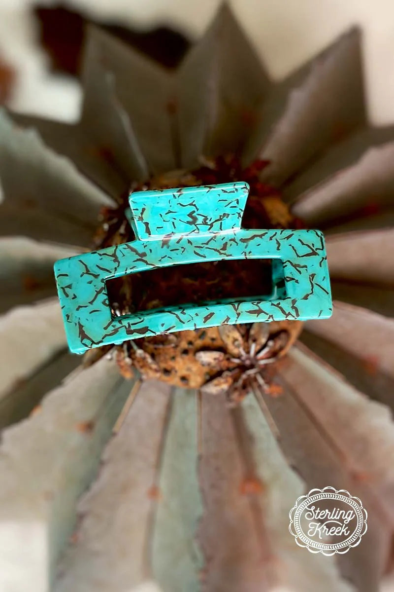 Turquoise Claw Clip INS