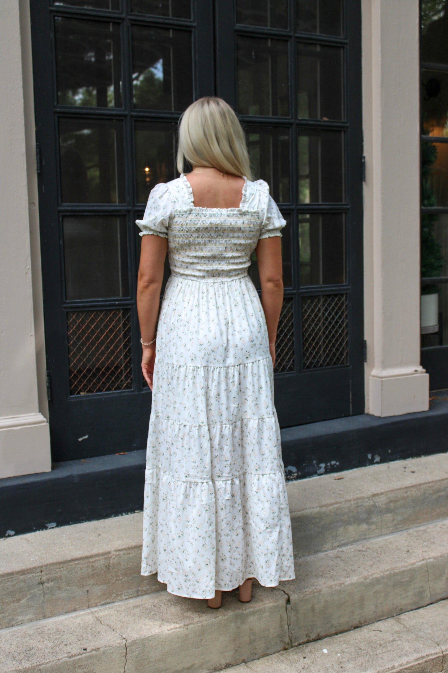 White Floral Maxi Dress LT