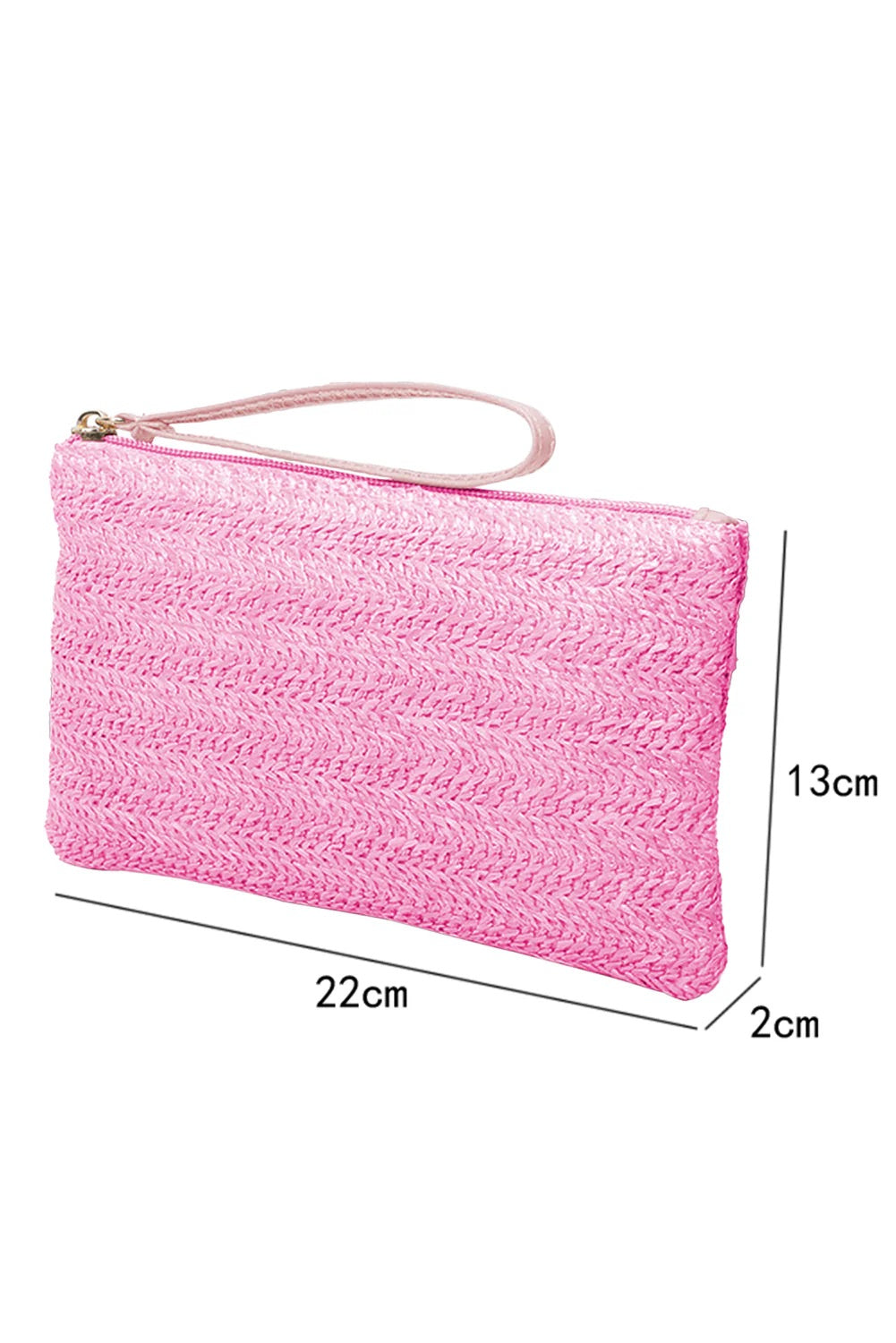 Pink Woven Wristlet INS