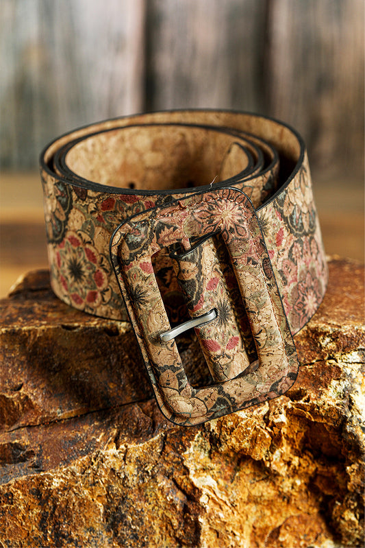 Chestnut Western Floral Belt