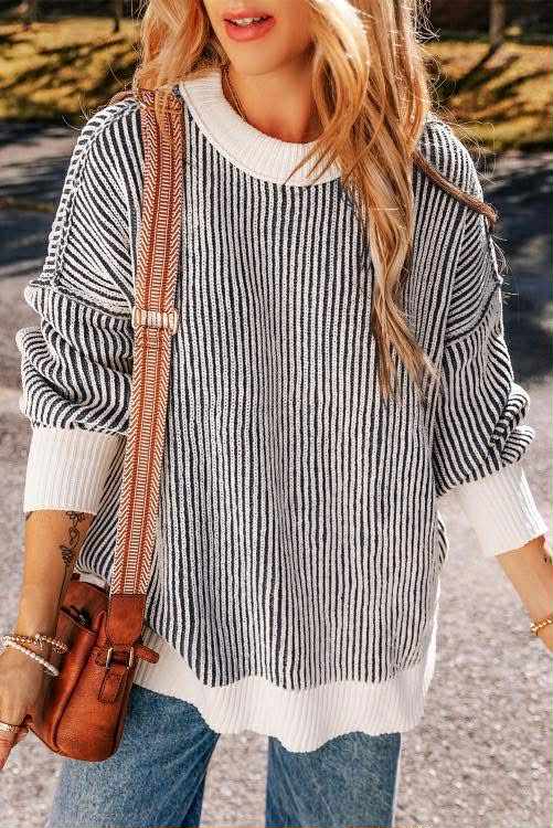 Textured Knit Sweater INS