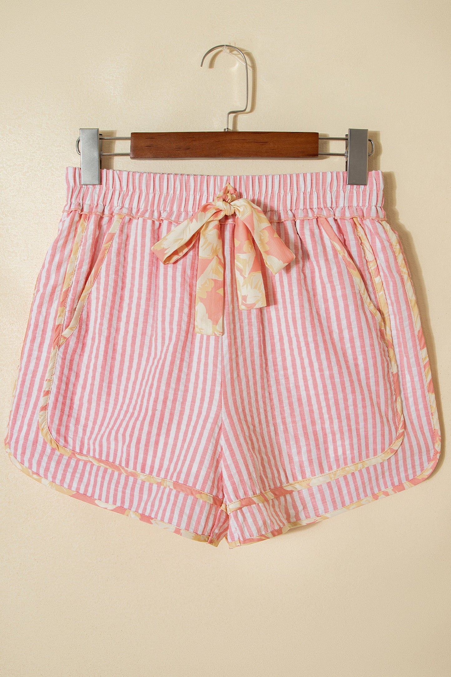 Pink Floral Trim Shorties LT