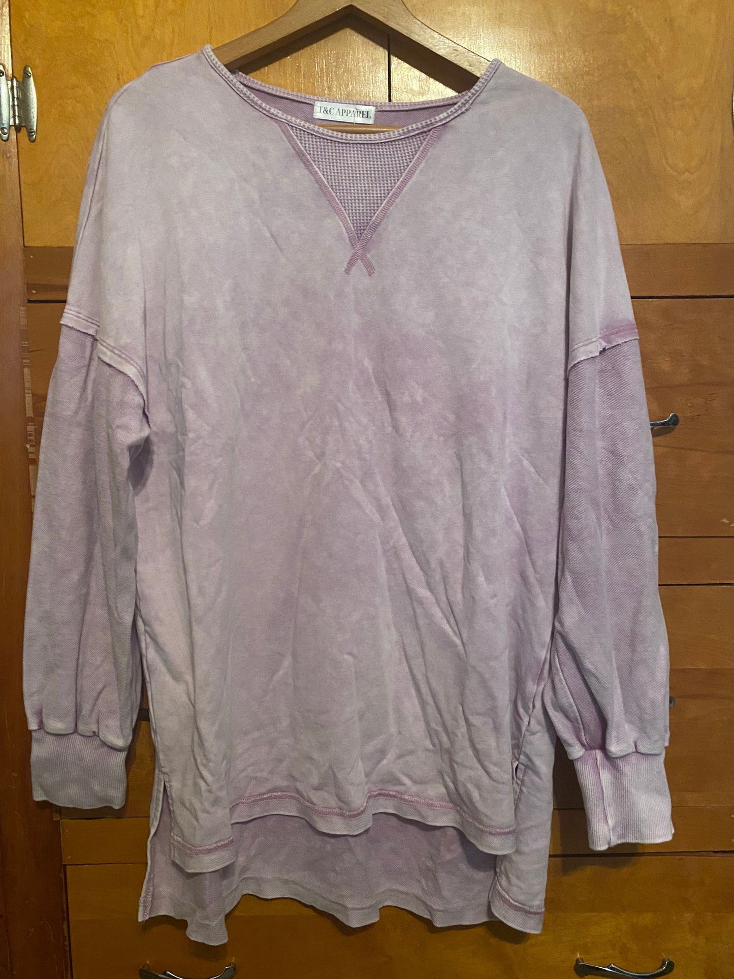 Oversized Purple Long Sleeve top INS