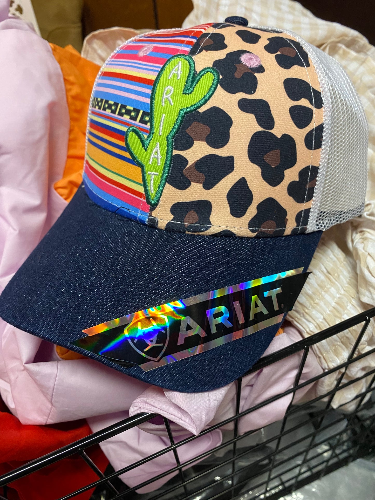 Ariat Cactus, Leopard & Stripes Hat INS