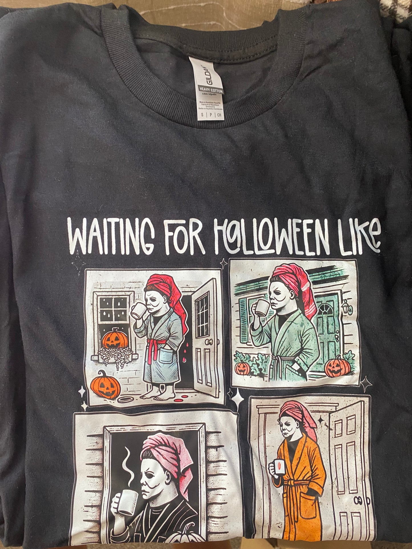 Waiting For Halloween Like Tee INS