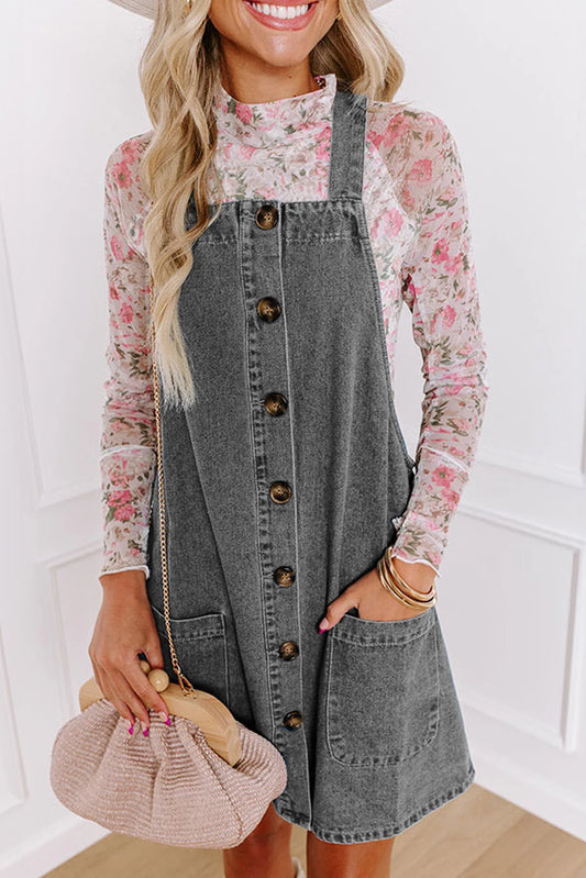 Grey Overall Dress INS