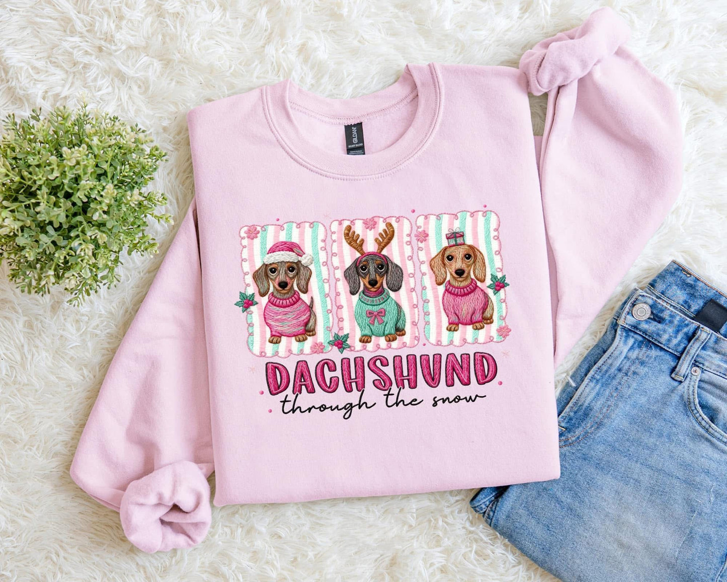 Dachshund Through the Snow Crewneck (Pre-Order)