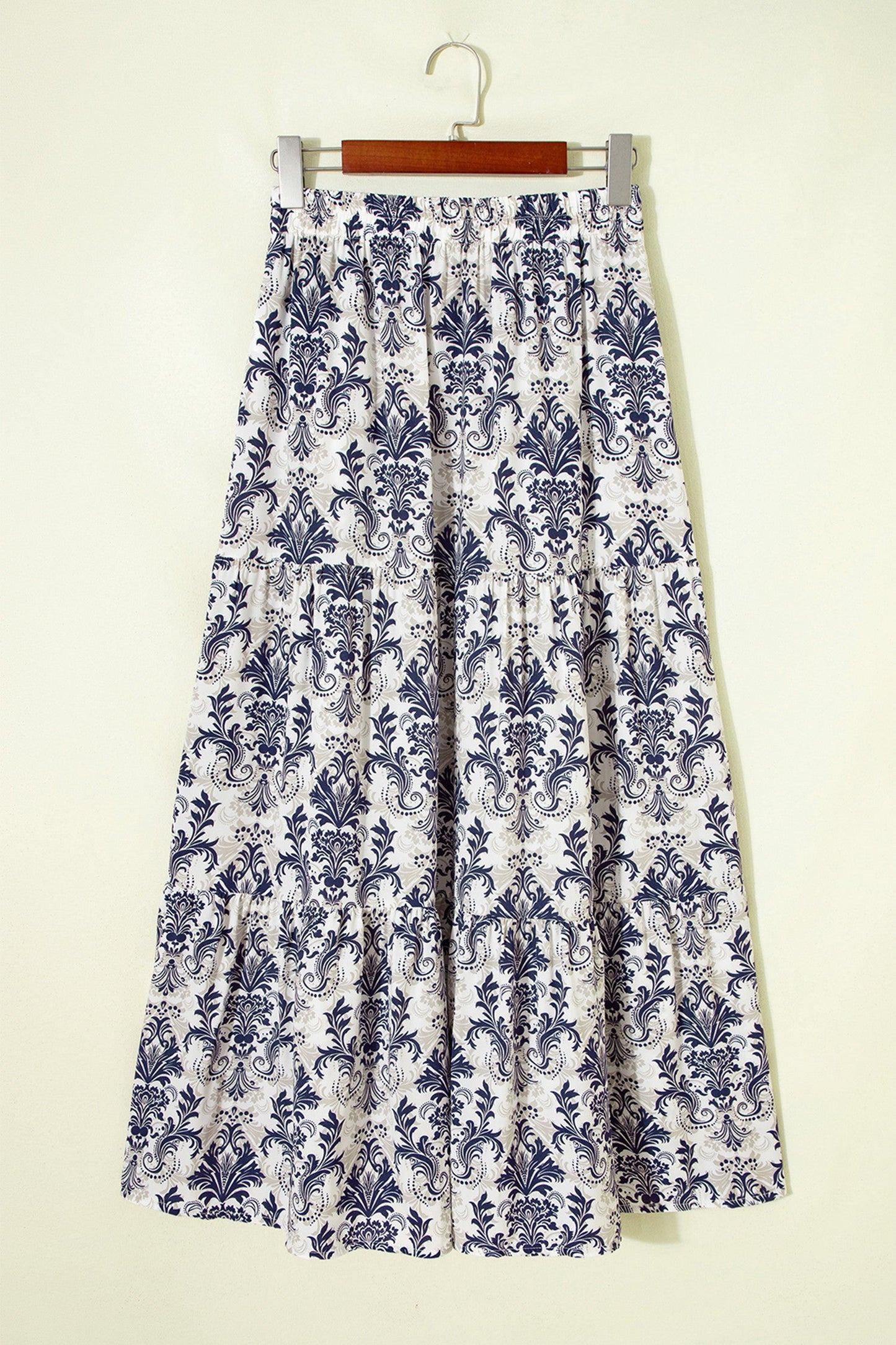 Blue Boho Maxi Skirt