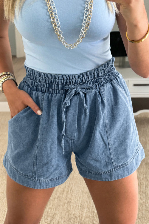 Smocked Shorts