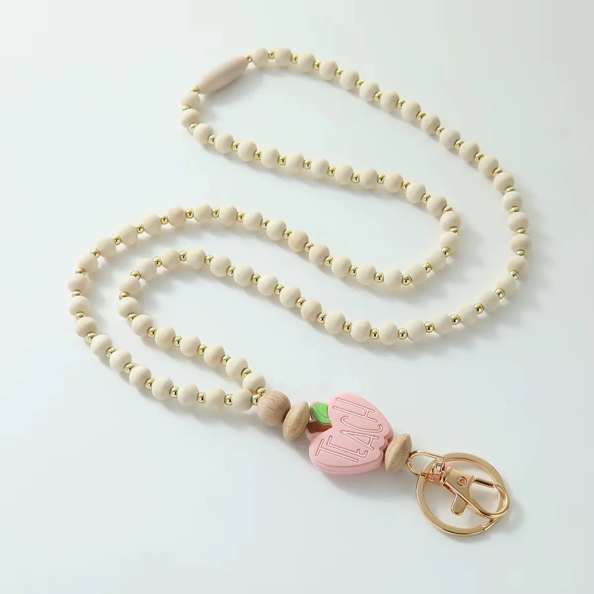 Breakaway Wooden Beaded Lanyard (Pre-Order)