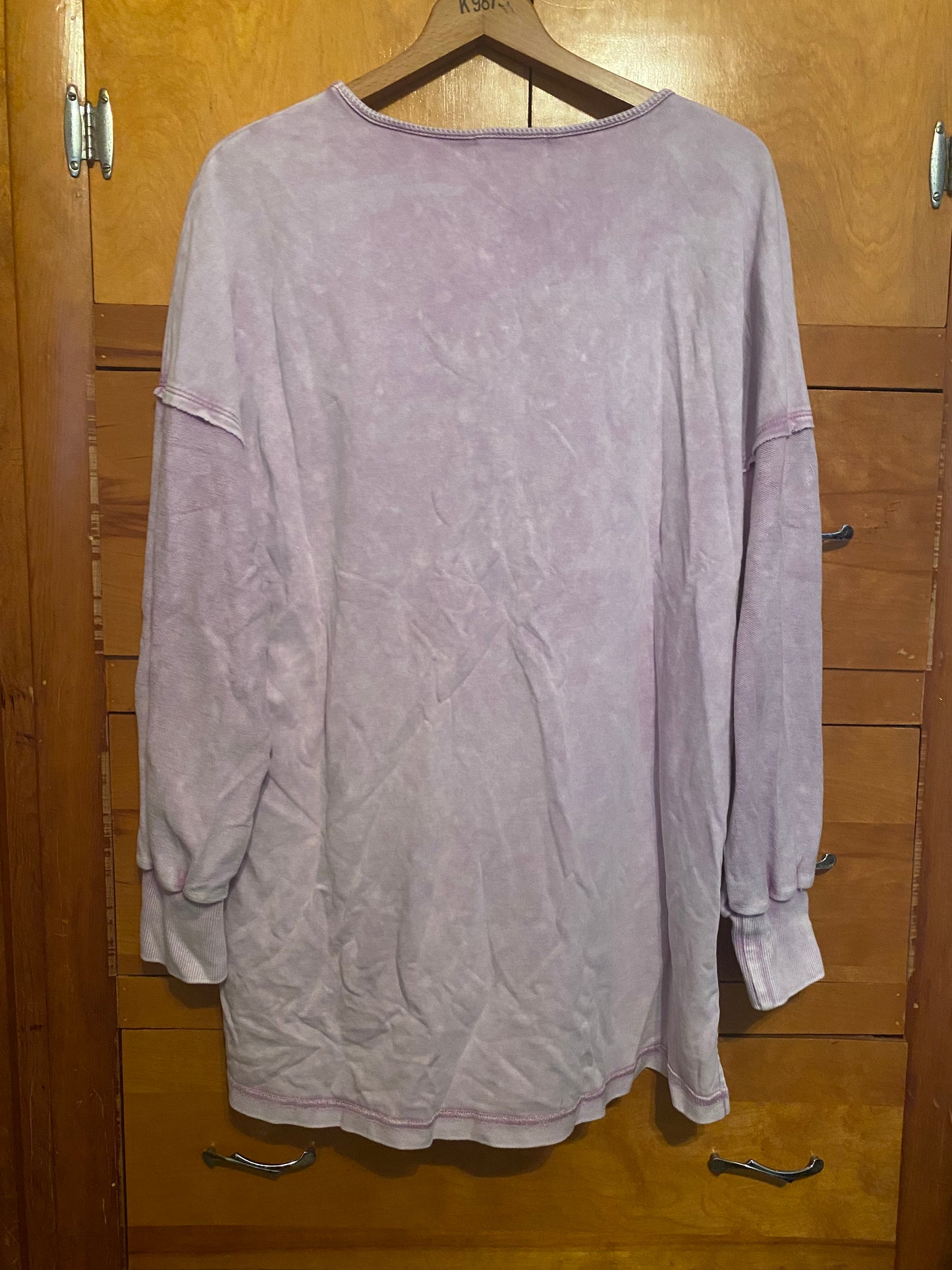 Oversized Purple Long Sleeve top INS